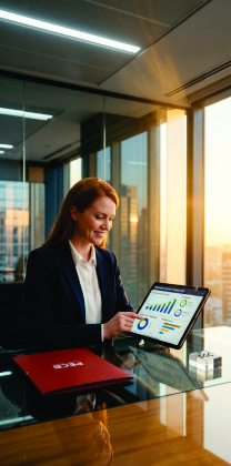 Auditor preparando propuesta y perfil profesional